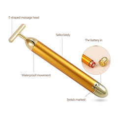 24K Gold T Beauty Bar Facial Roller Massager